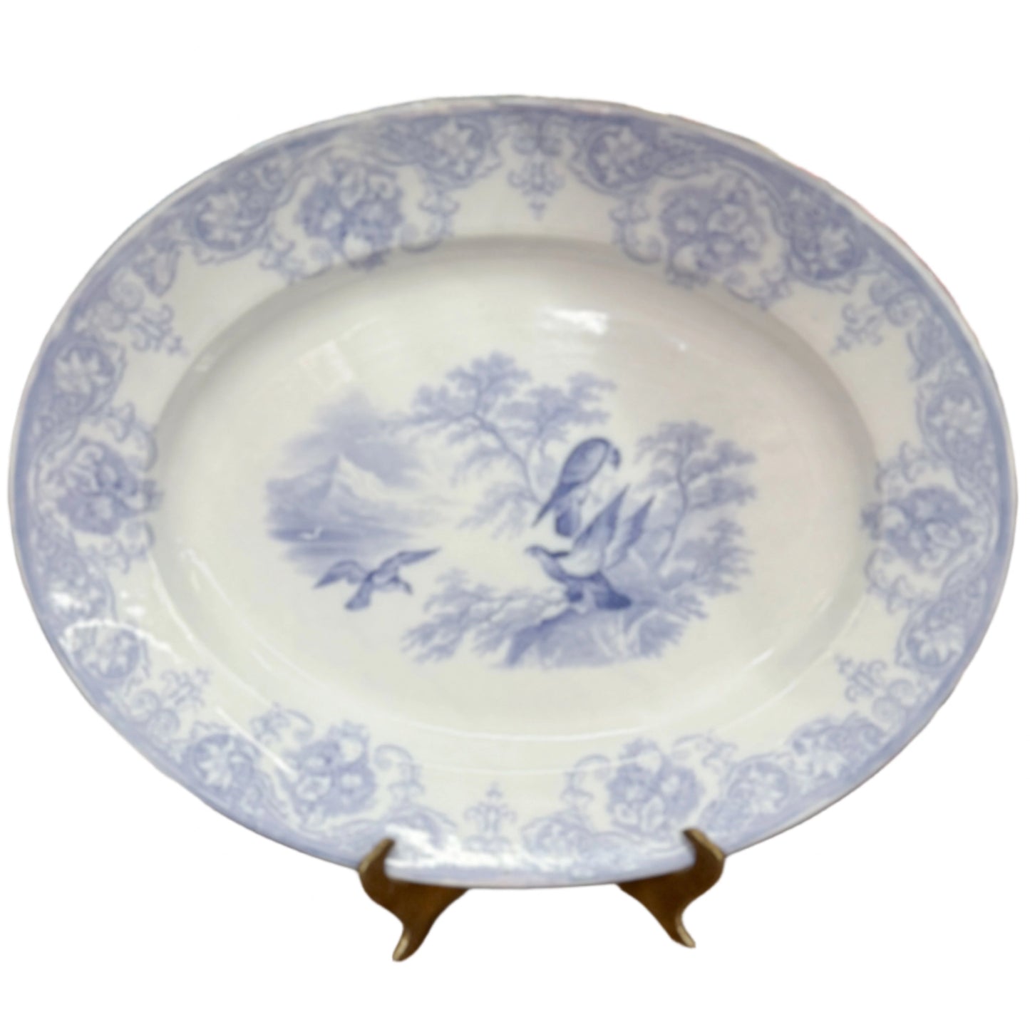 Large Purple Wedgwood "Eagle" Tranferware Platter