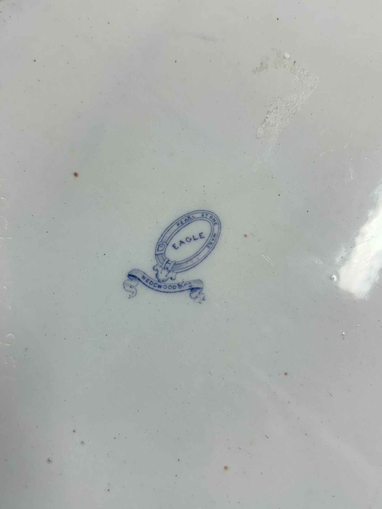 Large Purple Wedgwood "Eagle" Tranferware Platter