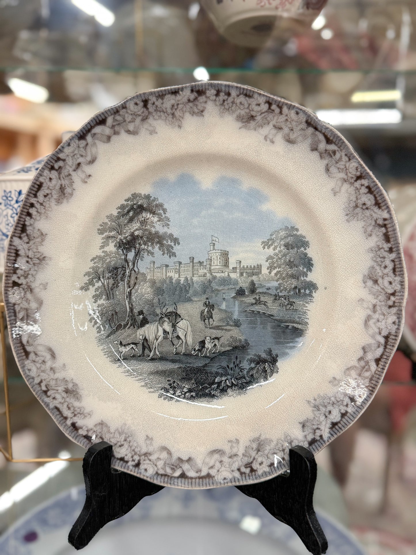 1800s Staffordshire Transferware Plate