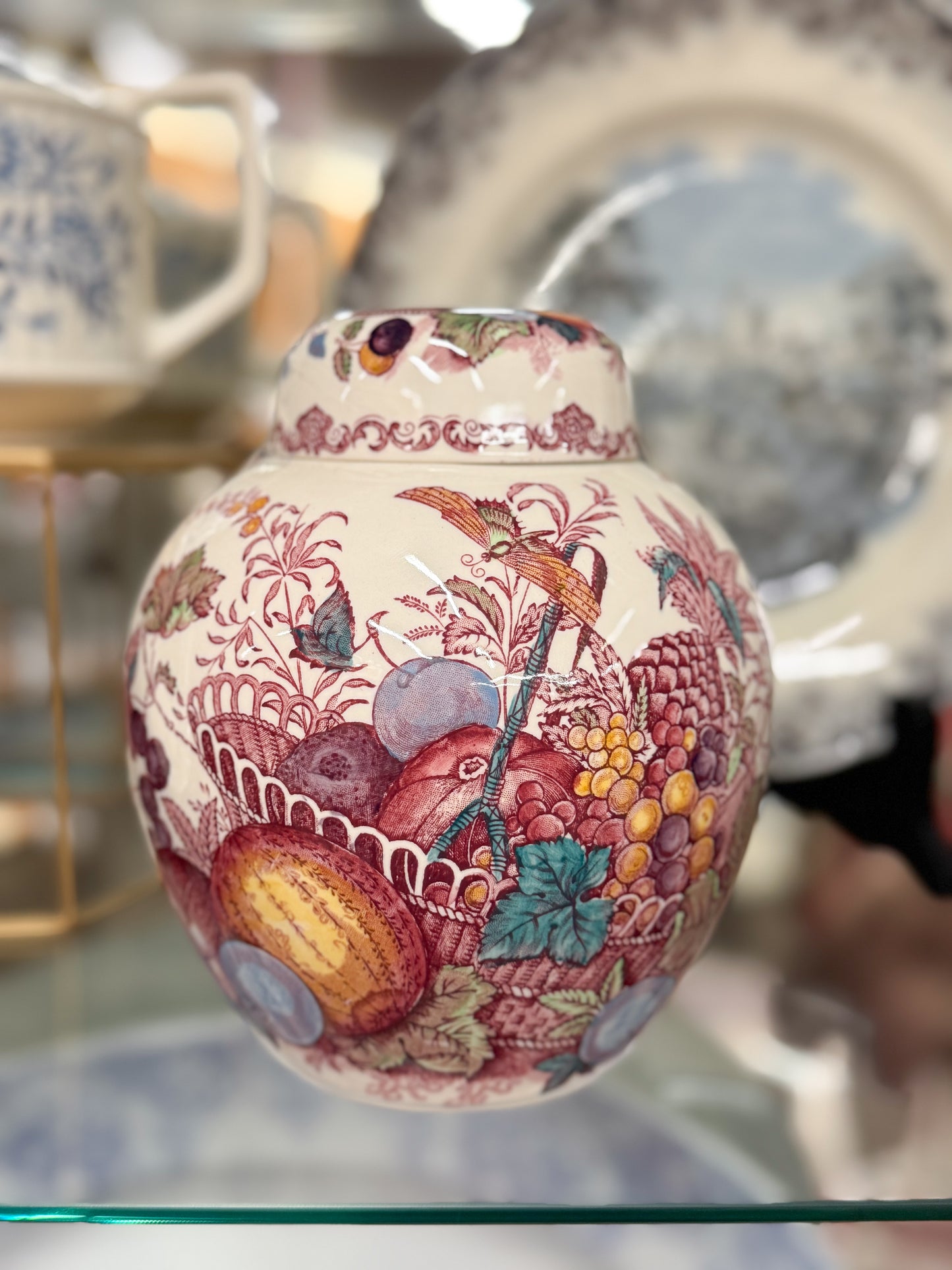 Masons Transferware Ginger Jar