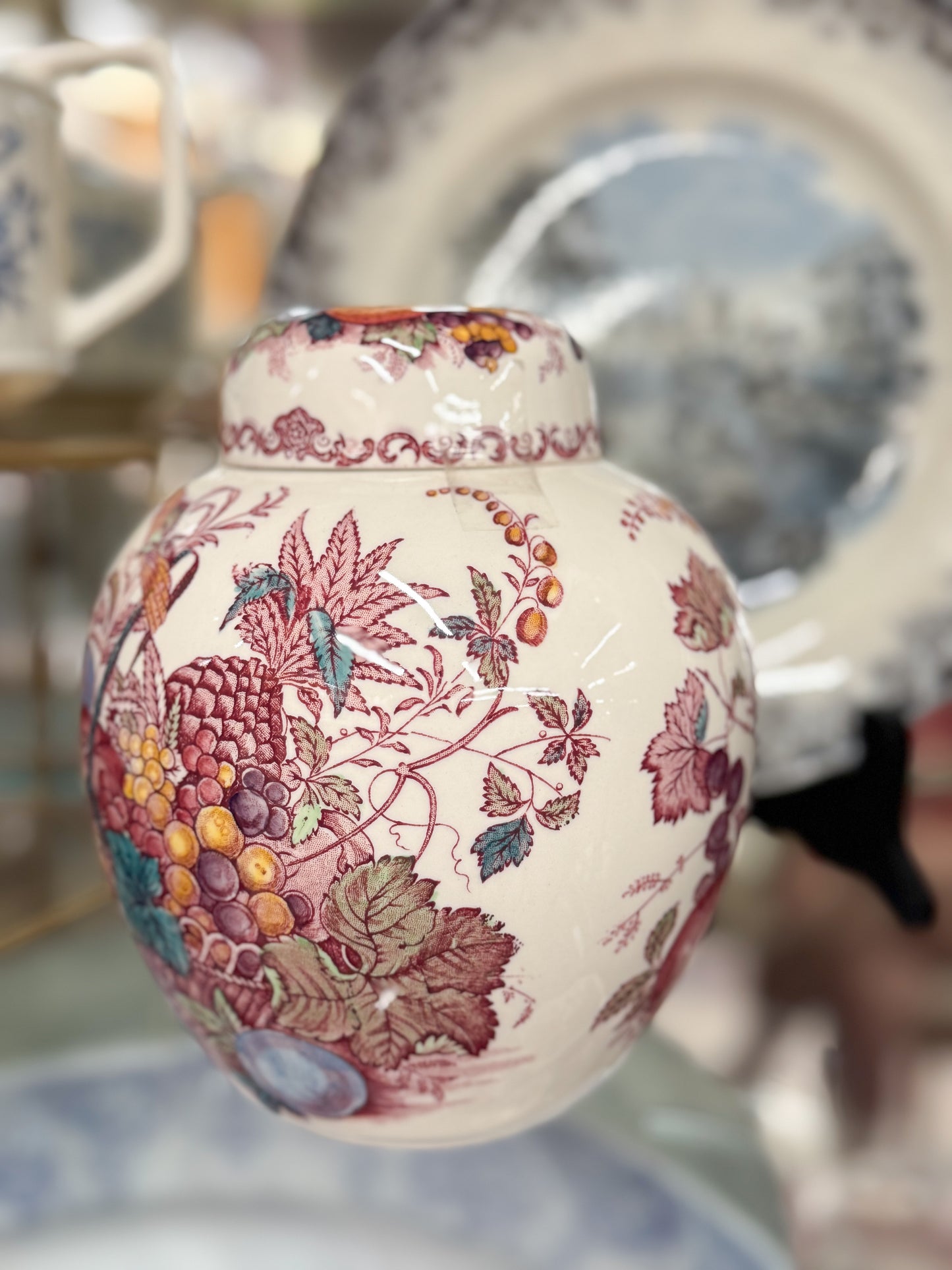 Masons Transferware Ginger Jar