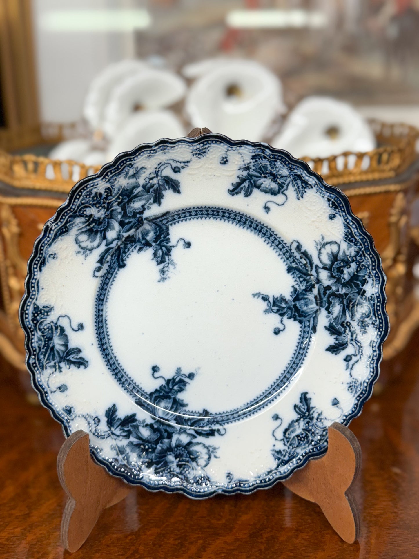 7.25" Flow Blue Plate