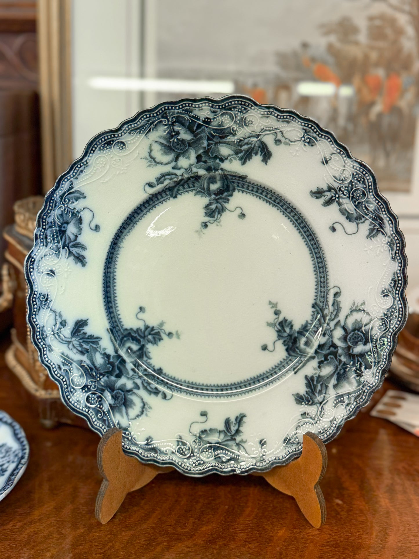8.75" Flow Blue Plate