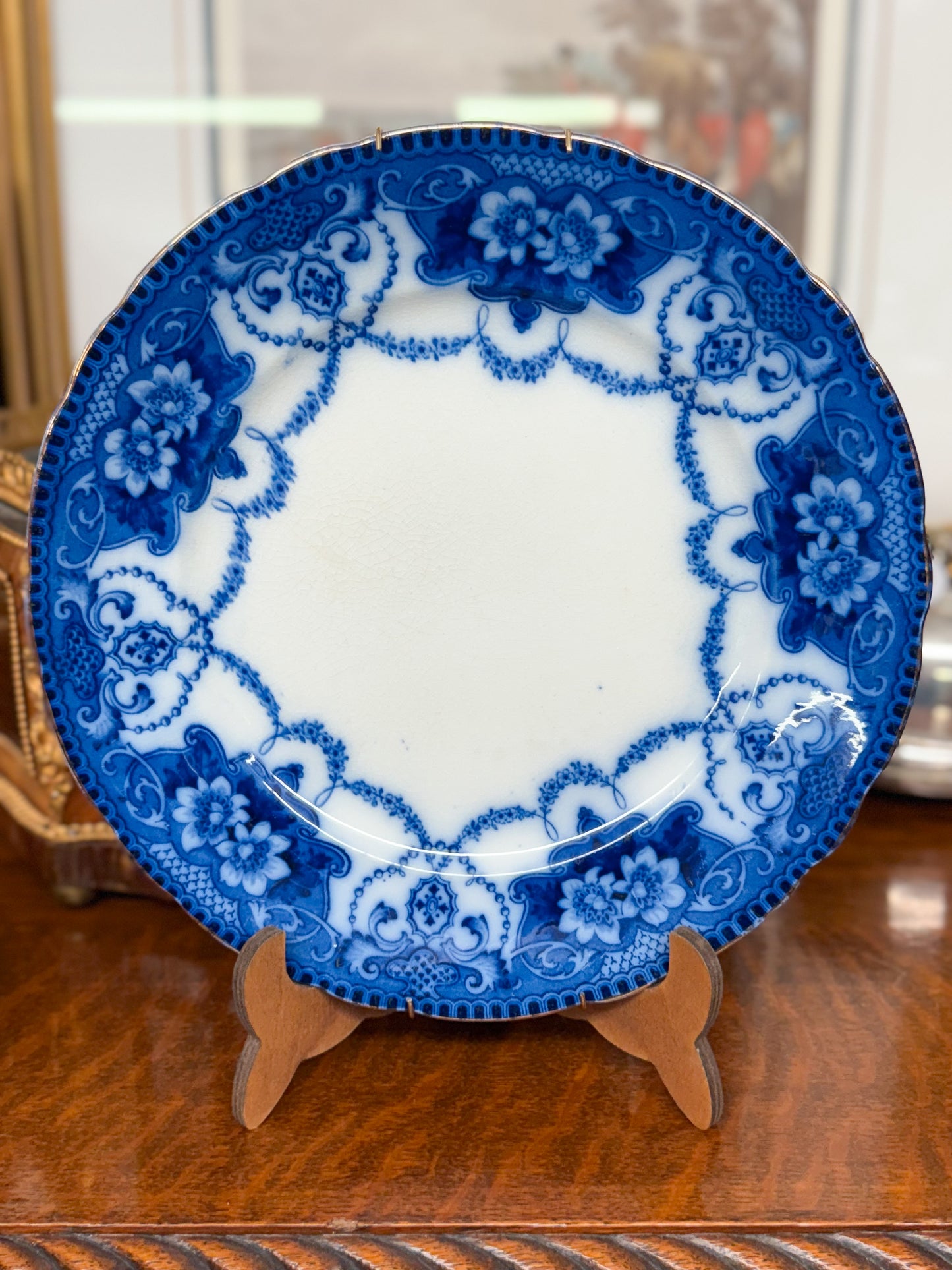 10.5" Flow Blue Plate
