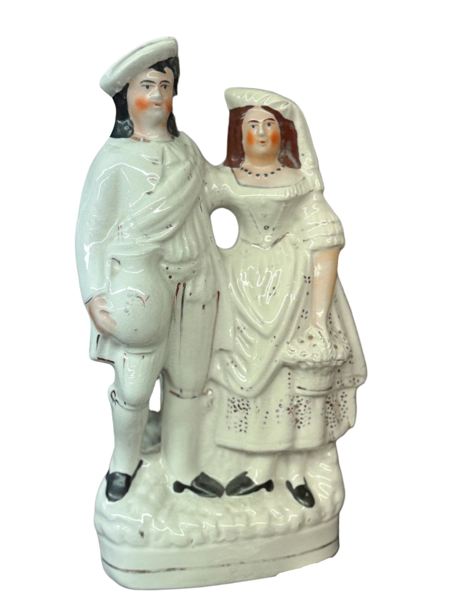 Staffordshire Bride and Groom Figurine