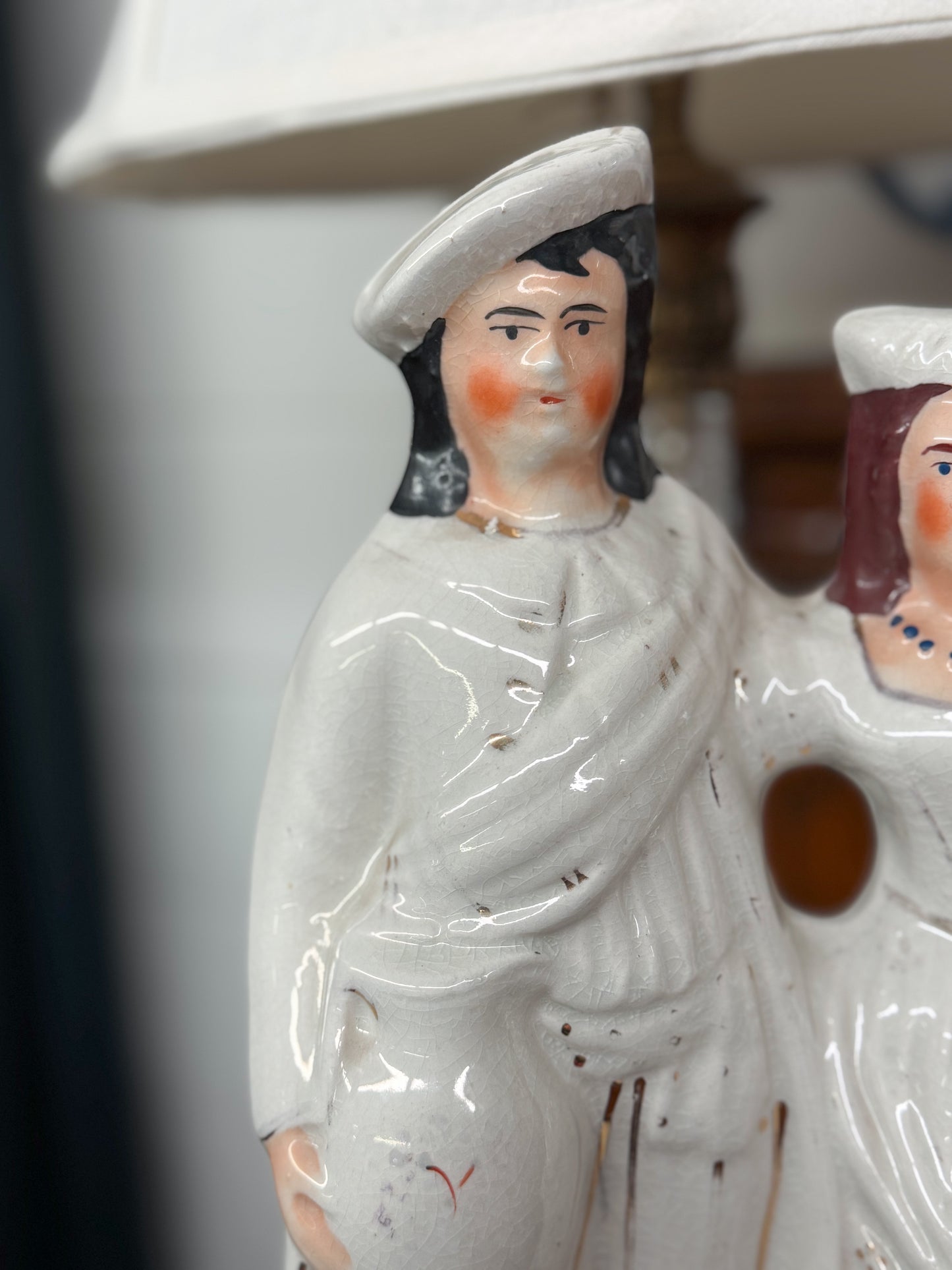 Staffordshire Bride and Groom Figurine
