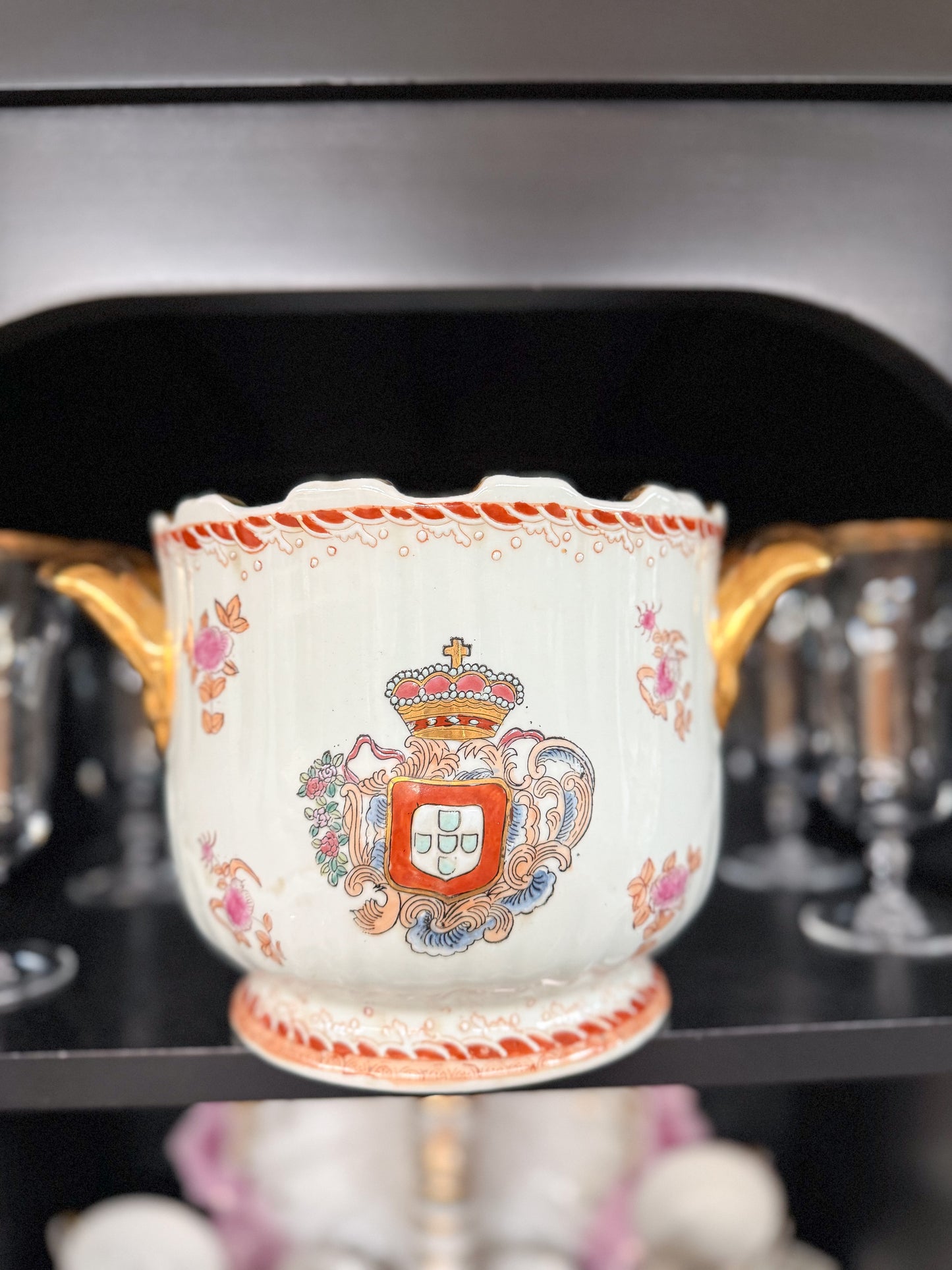 Vintage Crest Cachepot