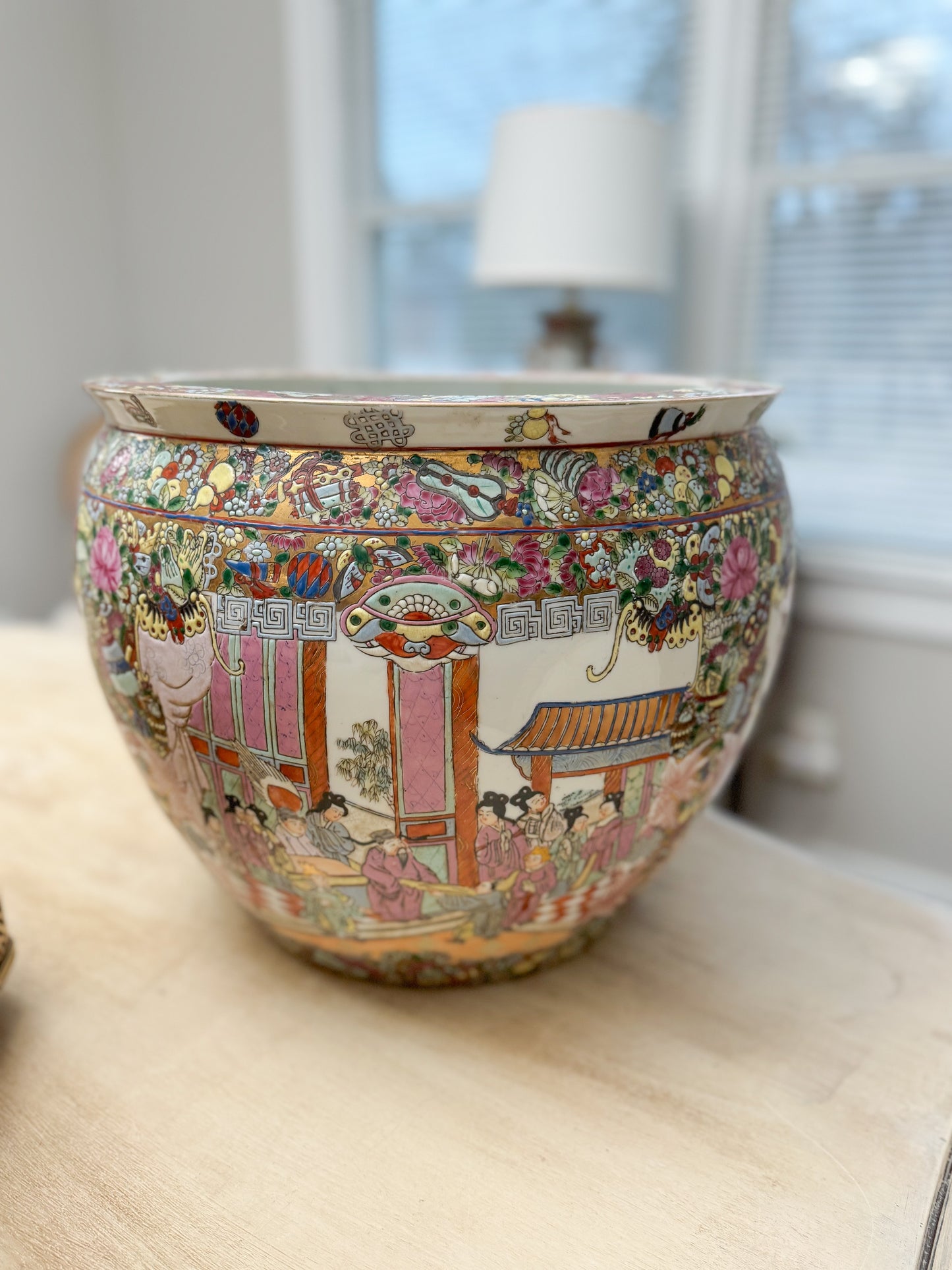 Vintage Rose Famille Fishbowl