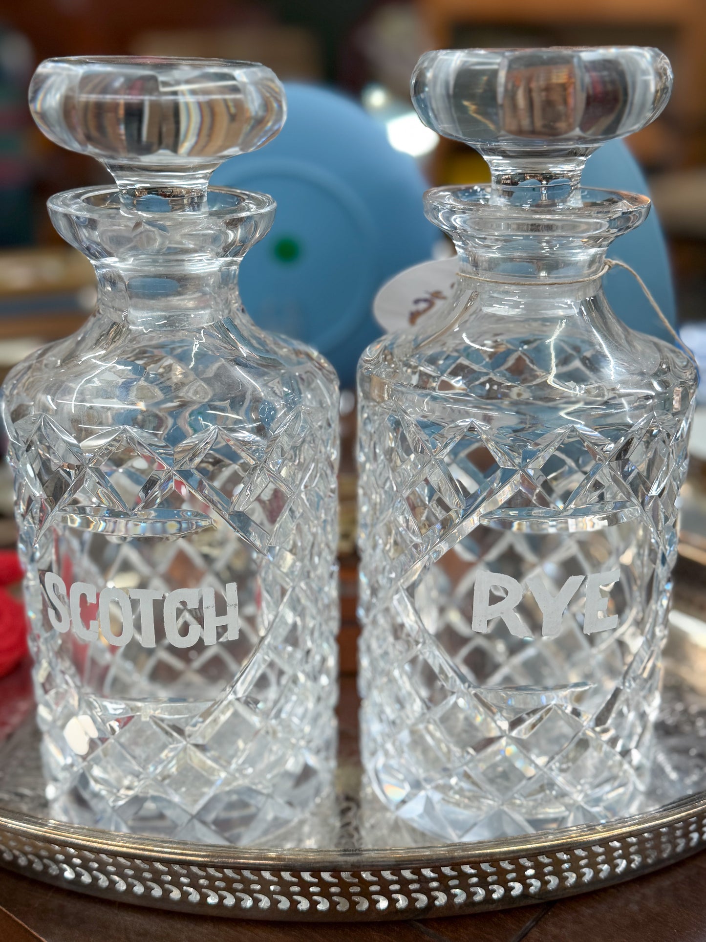 Scotch & Rye Crystal Decanter Set