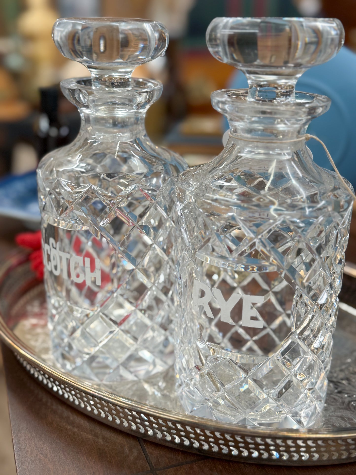 Scotch & Rye Crystal Decanter Set