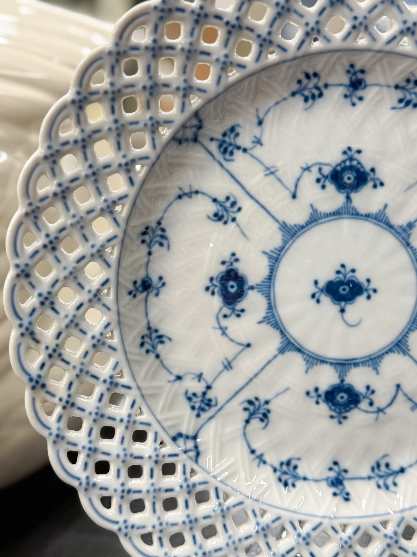 Royal Copenhagen Blue Full Lace Plate