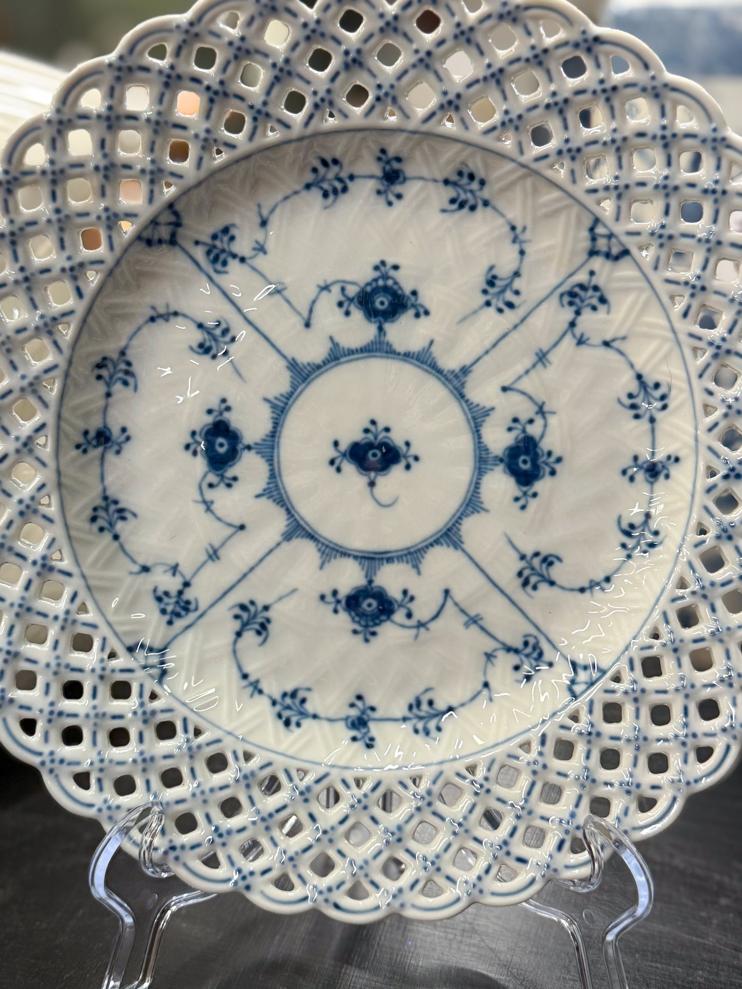 Royal Copenhagen Blue Full Lace Plate