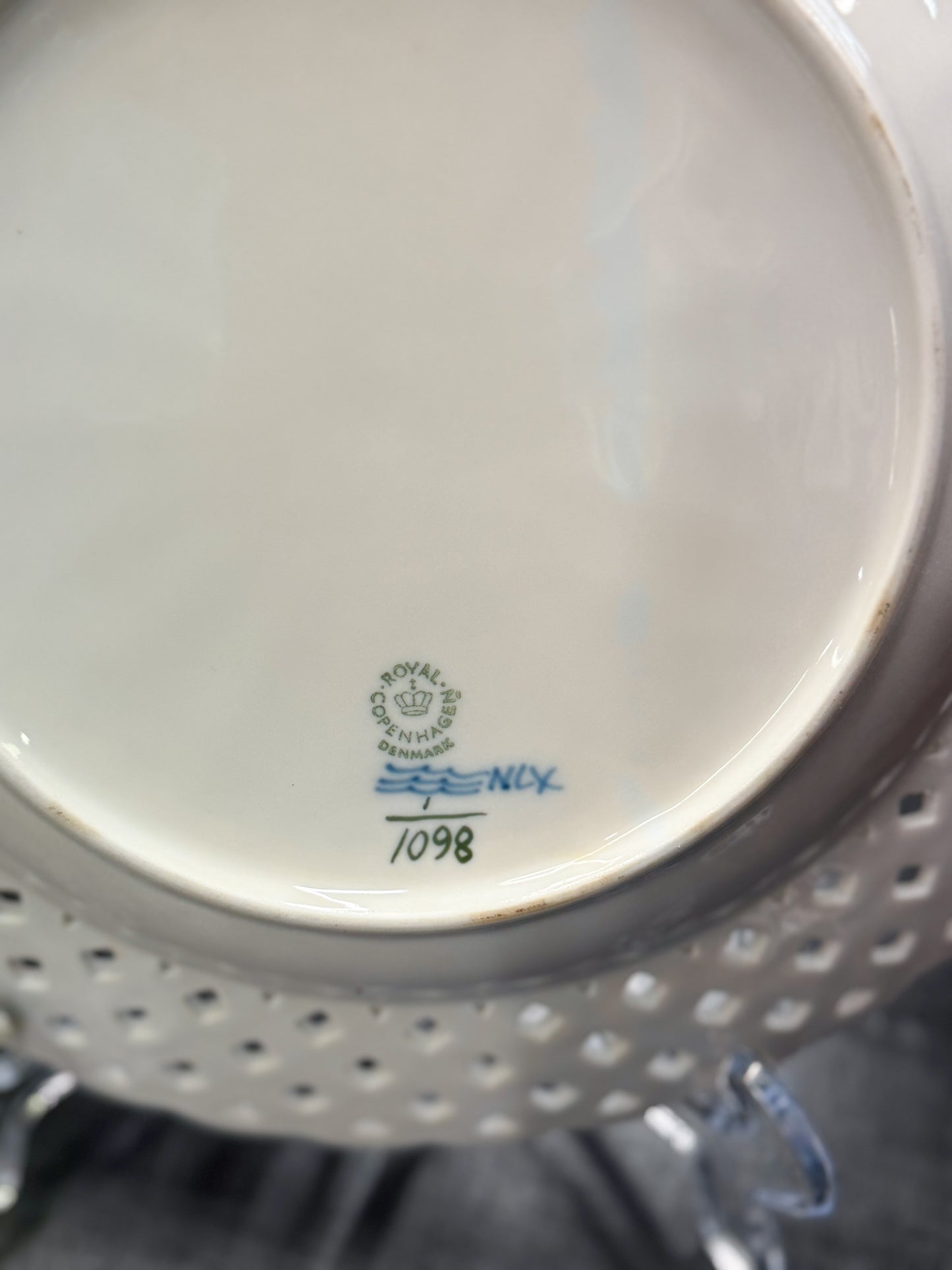 Royal Copenhagen Blue Full Lace Plate