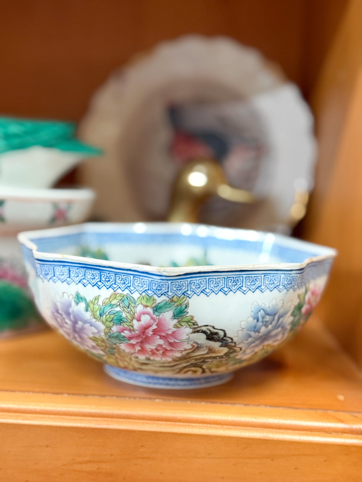 Antique Eggshell Bowl