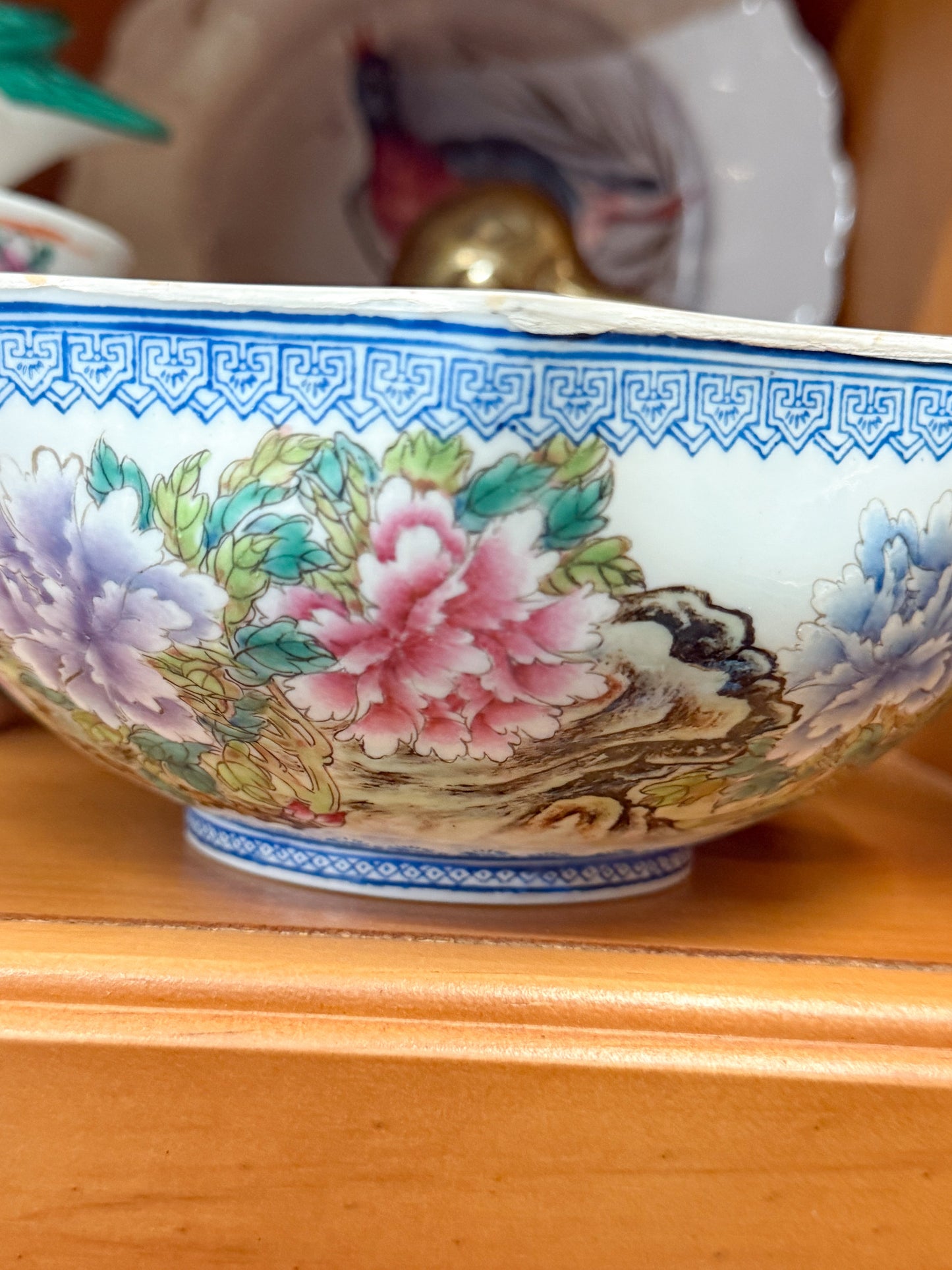 Antique Eggshell Bowl