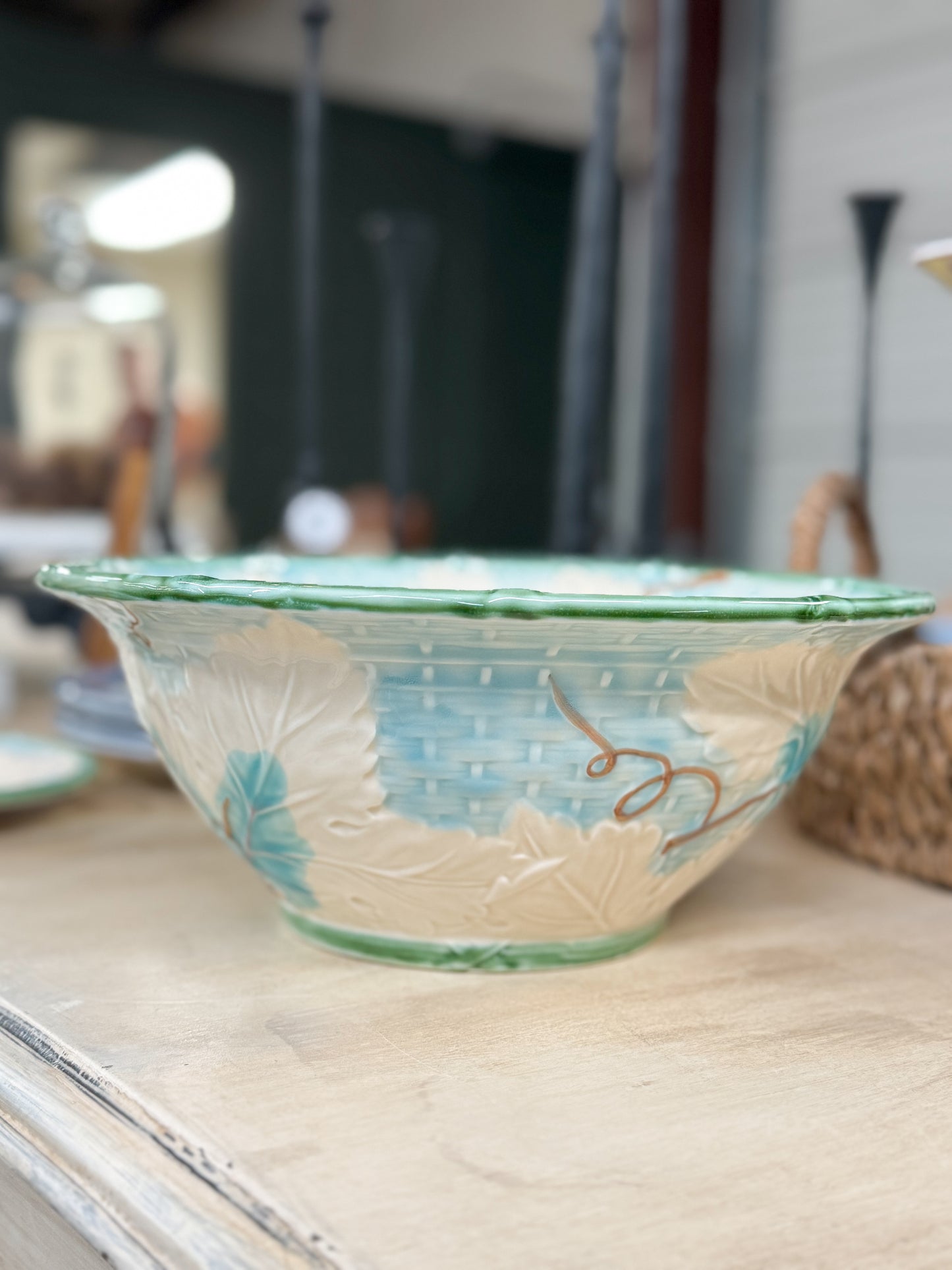 Majolica "Bordeaux" by Shafford Serving Bowl