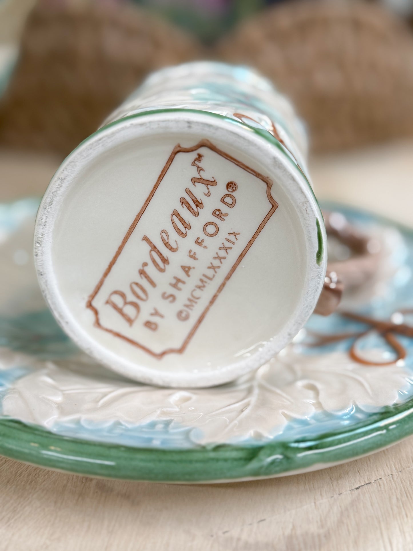 Majolica "Bordeaux" by Shafford Mugs