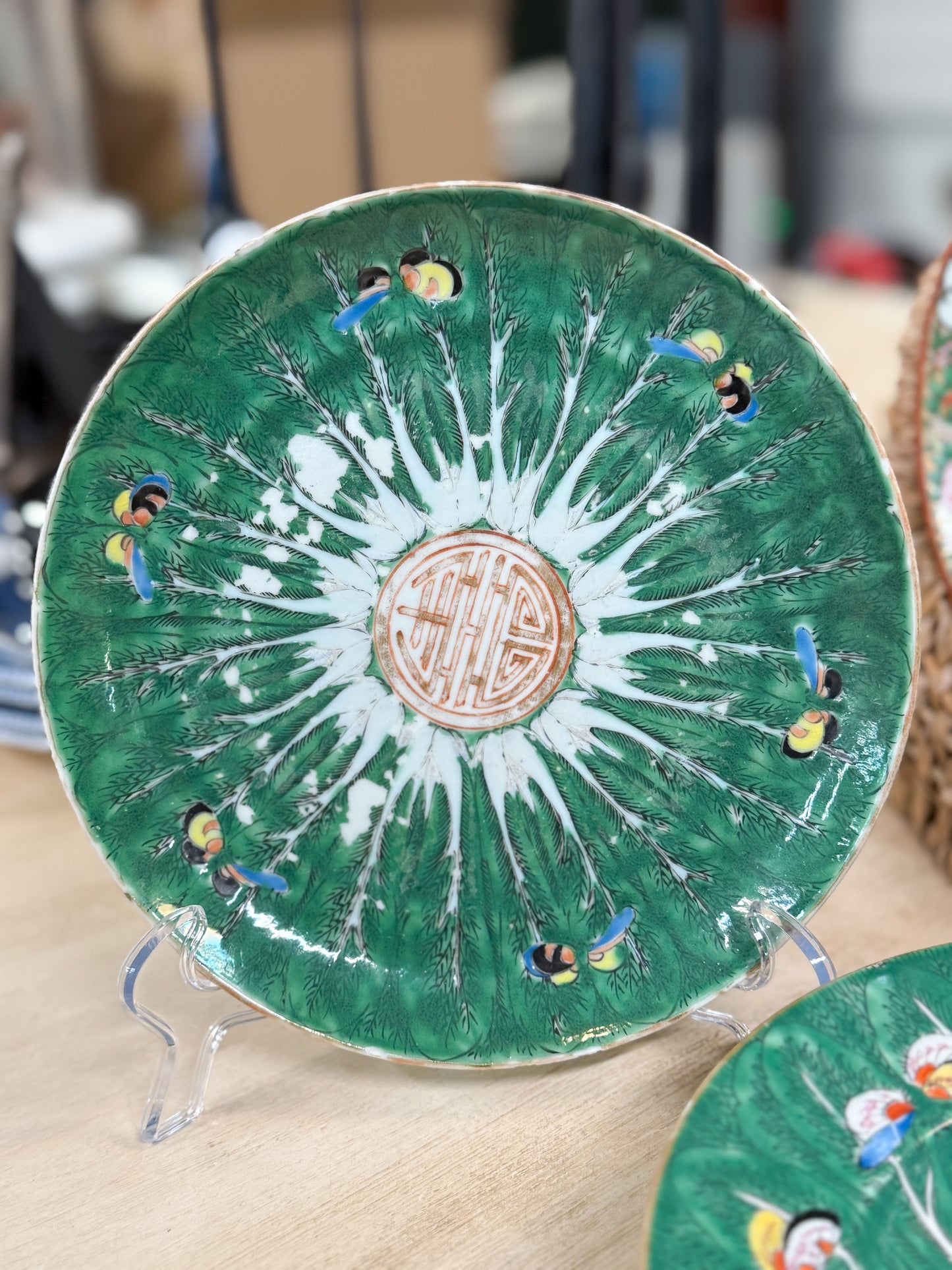 Antique 8" Bok Choy Plate