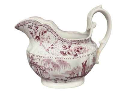 Purple Transferware Creamer