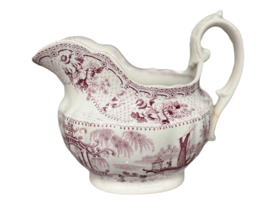 Purple Transferware Creamer