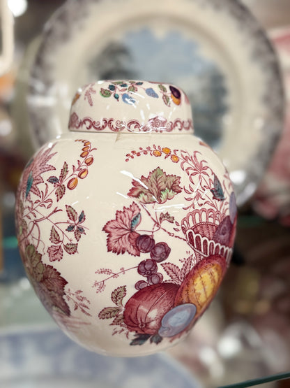 Masons Transferware Ginger Jar