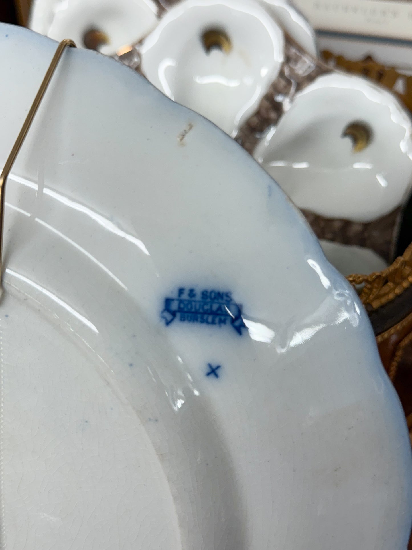 10.5" Flow Blue Plate