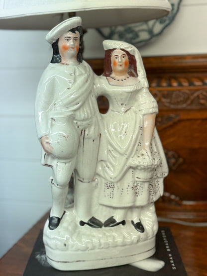 Staffordshire Bride and Groom Figurine