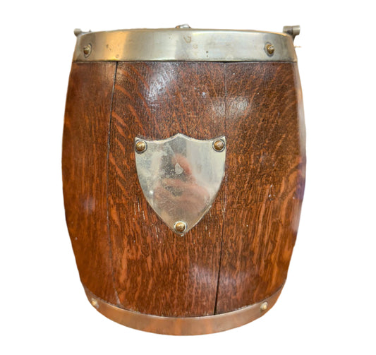 Wooden Tea Caddy with Blank Plaque