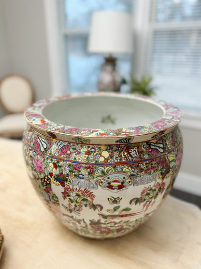Vintage Rose Famille Fishbowl