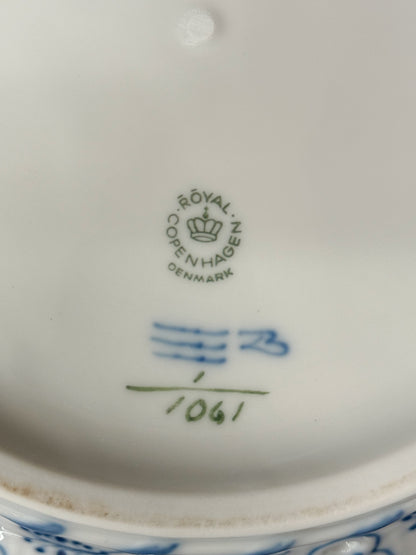 Royal Copenhagen Blue Full Lace Fluted Fruit Bowl