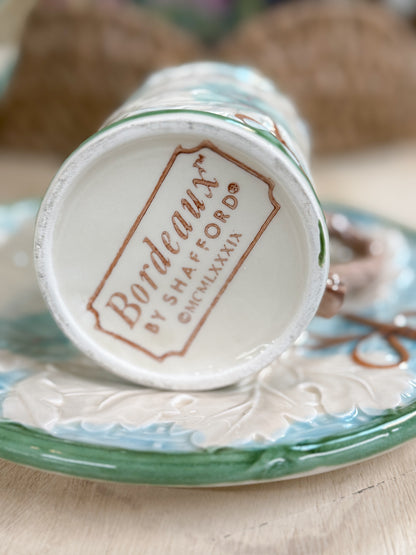Majolica "Bordeaux" by Shafford Mugs