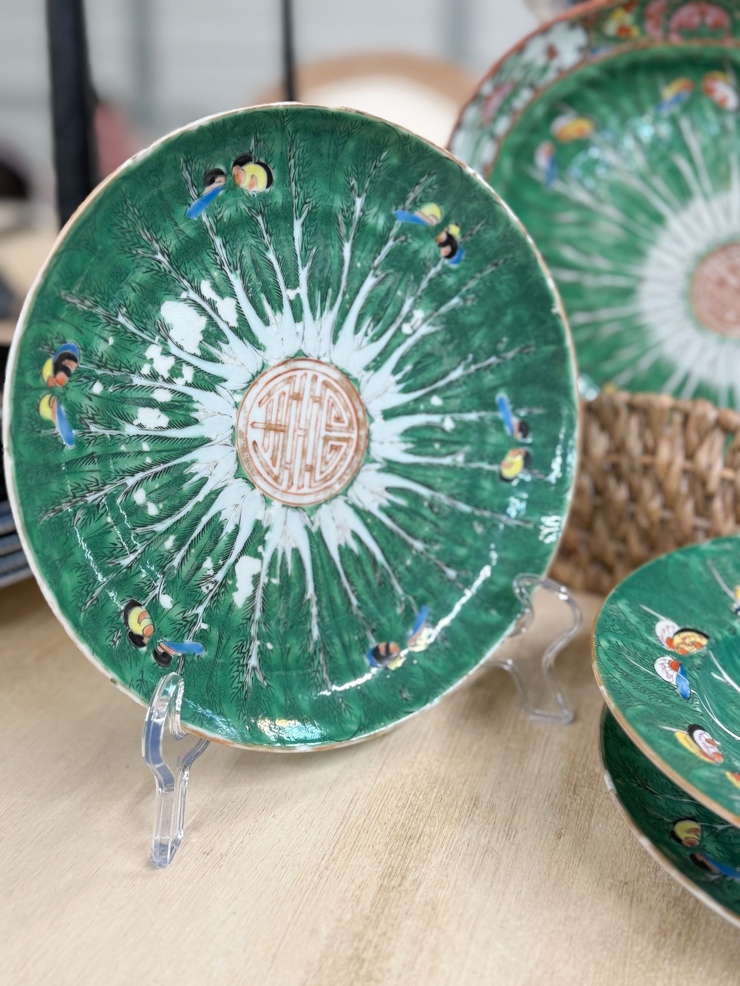 Antique 8" Bok Choy Plate